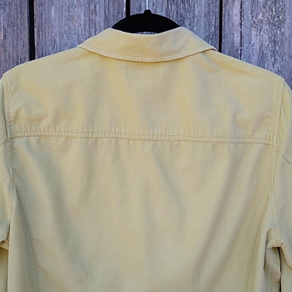 Shaped Corduroy Button-front Shirt Long Sleeve - Picture 11 of 15